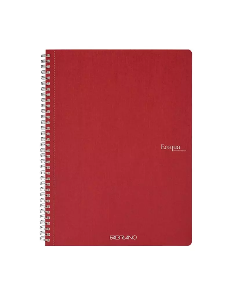 Quaderno Spiralato EcoQua Original Fabriano - A4 - Quadretti 5 mm senza Margini - 19290103 (Rosso Scuro Conf. 5) Quaderno Spiralato EcoQua Original Fabriano - A4 - Quadretti 5 mm senza Margini - 19290103 (Rosso Scuro Conf. 5)