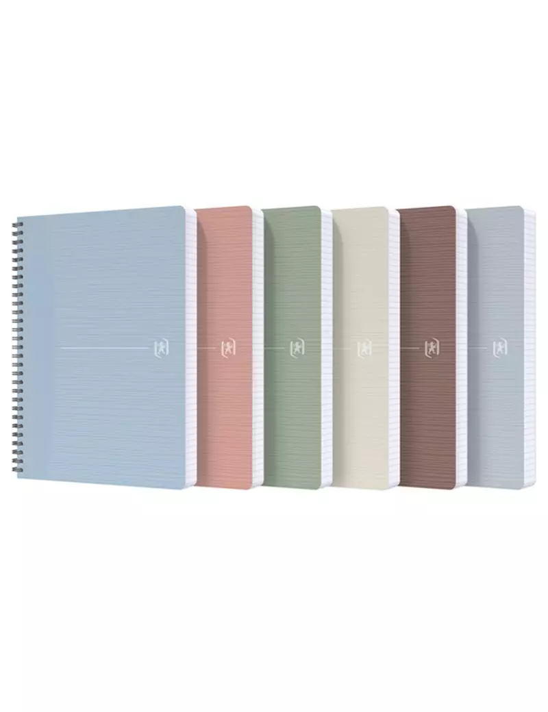 Quaderno Spiralato Rec'Up Oxford - A4 - 1 Rigo con Margini - 90 g - 400154144 (Assortiti Naturali Conf. 5) Quaderno Spiralato Rec'Up Oxford - A4 - 1 Rigo con Margini - 90 g - 400154144 (Assortiti Naturali Conf. 5)