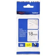 Nastro Originale Brother TZe-SE4 - 18 mm x 8 m - Laminato (Nero su Bianco)