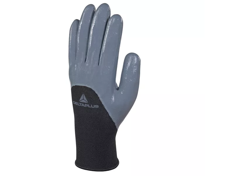 Guanti in Maglia di Poliestere VE715GR Delta Plus - Taglia 10 - VE715GR10 (Grigio e Nero)