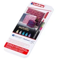 Pennarello con Punta Sintetica 1200 Metallic Edding - 1 mm - 4-1200-6 (Assortiti Conf. 6)