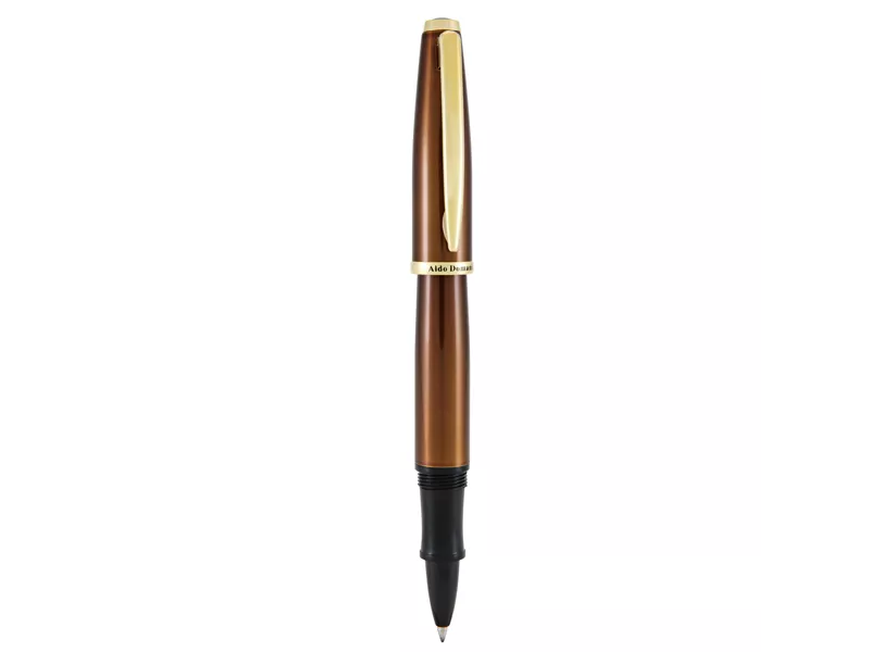 Penna Roller Aldo Domani Monteverde - Punta Media - Fusto Tabacco - J059666 (Blu)