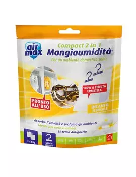 Mangiaumidità Appendibile Compact 2 in 1 Airmax - 6311587 - 50 g (Incanto Floreale)