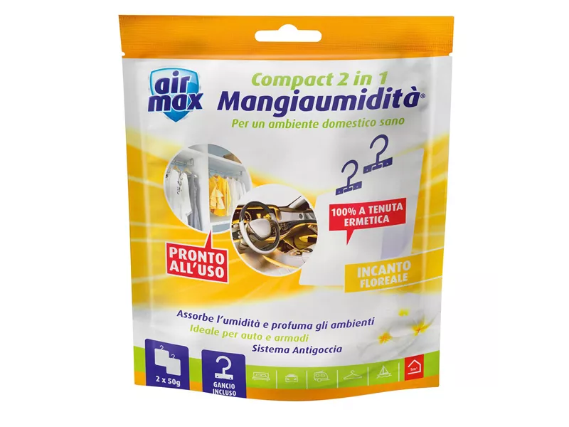 Mangiaumidità Appendibile Compact 2 in 1 Airmax - 6311587 - 50 g (Incanto Floreale)