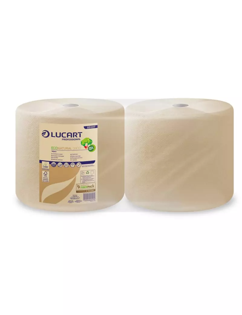 Bobina Asciugatutto EcoNatural Lucart - 3 Veli - 800 Strappi - 851217 (Naturale Conf. 2) Bobina Asciugatutto EcoNatural Lucart - 3 Veli - 800 Strappi - 851217 (Naturale Conf. 2)