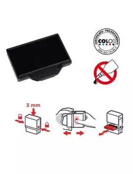 Tamponcino di Ricambio per Timbri Printer Pocket Stamp Plus 30 Colop - E/PSP30 N (Nero Conf. 5)