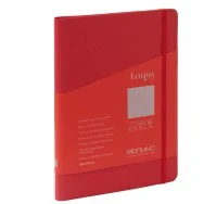 Taccuino con Elastico e Rilegatura Spiralata EcoQua Plus Fabriano - A5 - Puntinato - 70 Fogli - 19032109 (Lampone)