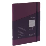 Taccuino con Elastico e Rilegatura Spiralata EcoQua Plus Fabriano - A5 - 1 Rigo - 70 Fogli - 19042112 (Vino)