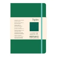 Taccuino con Elastico e Copertina Flessibile Ispira Fabriano - A5 - Puntinato - 96 Fogli - 19614811 (Verde)