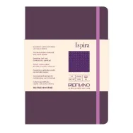 Taccuino con Elastico e Copertina Flessibile Ispira Fabriano - A5 - Puntinato - 96 Fogli - 19614809 (Viola)