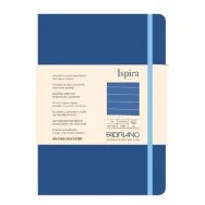 Taccuino con Elastico e Copertina Flessibile Ispira Fabriano - A5 - 1 Rigo - 96 Fogli - 19614806 (Blu Royal)