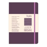 Taccuino con Elastico e Copertina Flessibile Ispira Fabriano - A5 - 1 Rigo - 96 Fogli - 19614803 (Viola)