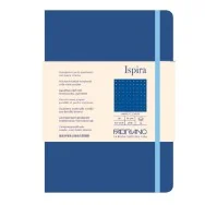 Taccuino con Elastico e Copertina Rigida Ispira Fabriano - A5 - Puntinato - 96 Fogli - 19714812 (Blu Royal)