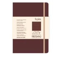 Taccuino con Elastico e Copertina Rigida Ispira Fabriano - A5 - Puntinato - 96 Fogli - 19714807 (Marrone)