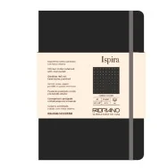 Taccuino con Elastico e Copertina Rigida Ispira Fabriano - A5 - Puntinato - 96 Fogli - 19714810 (Nero)