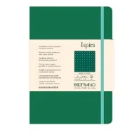 Taccuino con Elastico e Copertina Rigida Ispira Fabriano - A5 - Puntinato - 96 Fogli - 19714811 (Verde)