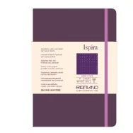 Taccuino con Elastico e Copertina Rigida Ispira Fabriano - A5 - Puntinato - 96 Fogli - 19714809 (Viola)