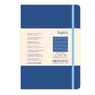 Taccuino con Elastico e Copertina Rigida Ispira Fabriano - A5 - 1 Rigo - 96 Fogli - 19714806 (Blu Royal)
