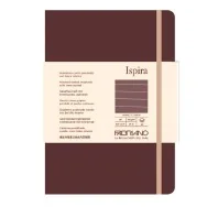 Taccuino con Elastico e Copertina Rigida Ispira Fabriano - A5 - 1 Rigo - 96 Fogli - 19714801 (Marrone)