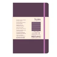 Taccuino con Elastico e Copertina Rigida Ispira Fabriano - A5 - 1 Rigo - 96 Fogli - 19714803 (Viola)