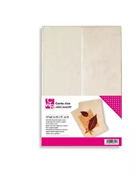 Carta Riso CWR - 50x70 cm - 25 g - 10414 (Assortiti Conf. 10)