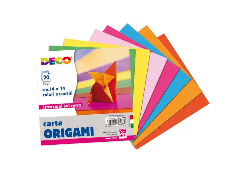 Carta per Origami Deco CWR - 14x14 cm - 741 (Assortiti Conf. 20) Carta per Origami Deco CWR - 14x14 cm - 741 (Assortiti Conf. 20)
