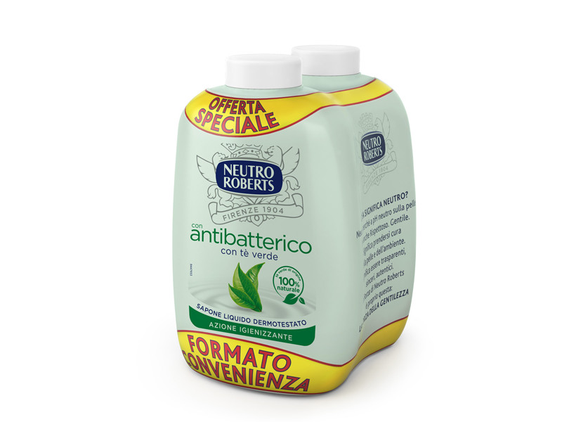 Ricarica Sapone Liquido Antibatterico Neutro Roberts - 400 ml - R908765 (Conf. 2) Ricarica Sapone Liquido Antibatterico Neutro Roberts - 400 ml - R908765 (Conf. 2)