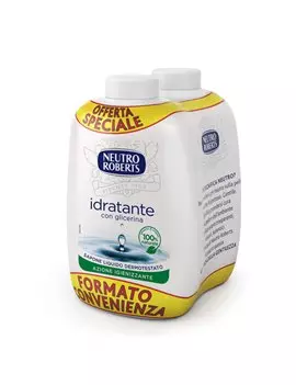 Ricarica Sapone Liquido Extra Idratante Neutro Roberts - 200 ml - R908471 (Conf. 2)
