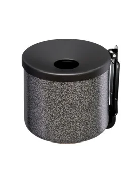 Posacenere da Parete Medial International - 16x14 cm - 2 Litri - 106004 (Argento e Nero)