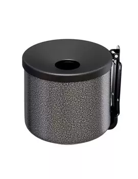 Posacenere da Parete Medial International - 16x14 cm - 2 Litri - 106004 (Argento e Nero)