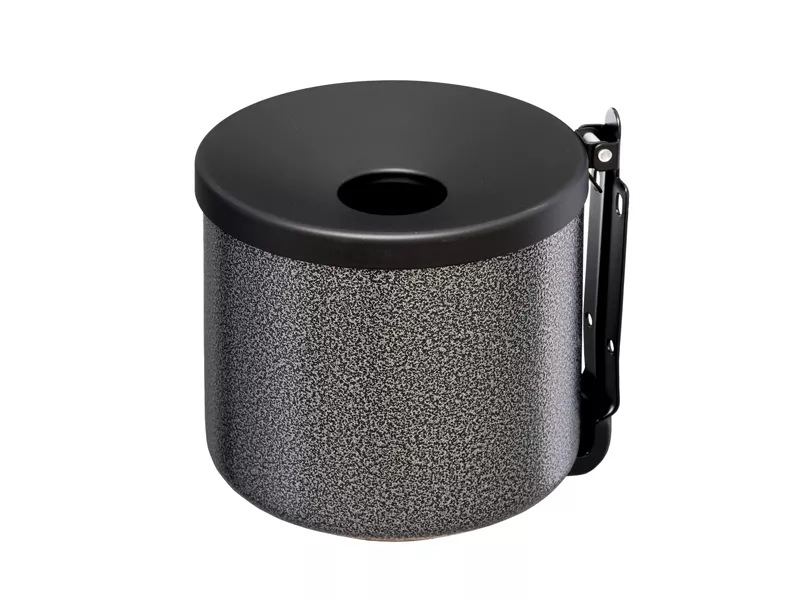 Posacenere da Parete Medial International - 16x14 cm - 2 Litri - 106004 (Argento e Nero)