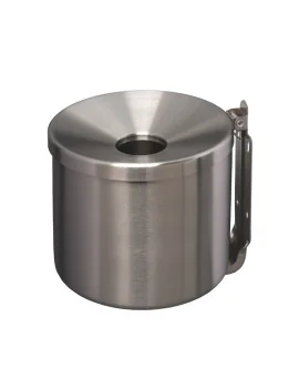 Posacenere da Parete Medial International - 16x14 cm - 2 Litri - 106003 (Acciaio)