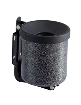 Posacenere da Parete Nido Medial International - 13,5x11 cm - 0,5 Litri - 106002 (Argento e Nero)