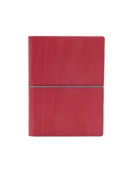 Taccuino con Elastico e Copertina Morbida Evo Ciak - 9x13 cm - Bianco - 8169CKC29 (Rosso Corallo)