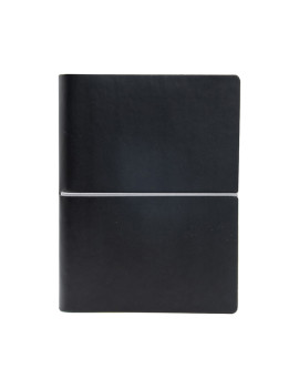 Taccuino con Elastico e Copertina Morbida Evo Ciak - 9x13 cm - Bianco - 8169CKC34 (Nero)