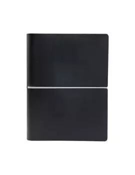 Taccuino con Elastico e Copertina Morbida Evo Ciak - 9x13 cm - Bianco - 8169CKC34 (Nero)