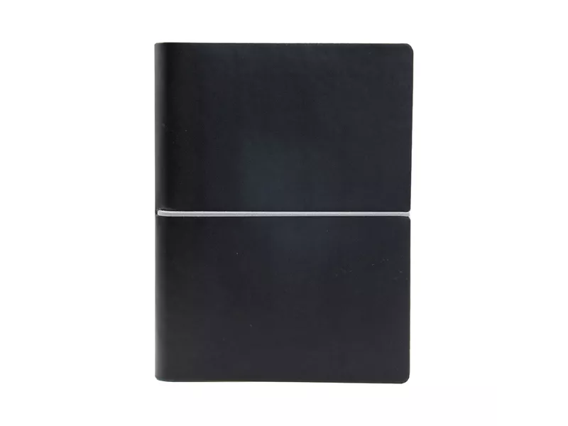 Taccuino con Elastico e Copertina Morbida Evo Ciak - 9x13 cm - Bianco - 8169CKC34 (Nero) Taccuino con Elastico e Copertina Morbida Evo Ciak - 9x13 cm - Bianco - 8169CKC34 (Nero)