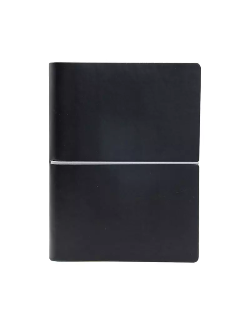 Taccuino con Elastico e Copertina Morbida Evo Ciak - 9x13 cm - Bianco - 8169CKC34 (Nero) Taccuino con Elastico e Copertina Morbida Evo Ciak - 9x13 cm - Bianco - 8169CKC34 (Nero)