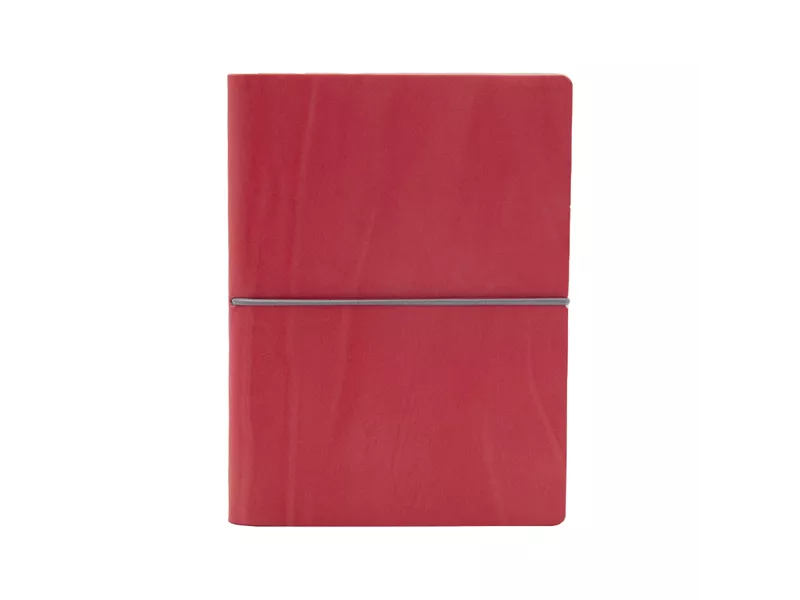 Taccuino con Elastico e Copertina Morbida Evo Ciak - 9x13 cm - 1 Rigo - 8165CKC29 (Rosso Corallo)