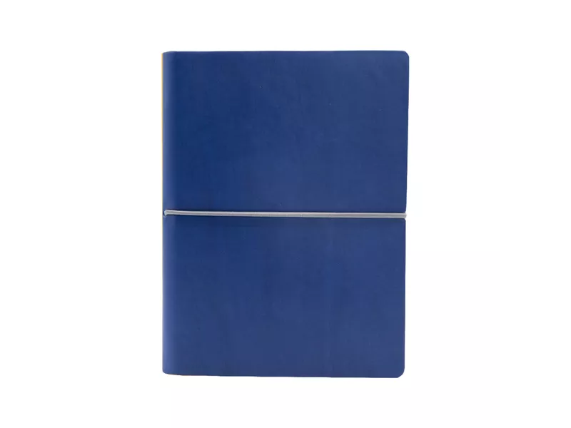 Taccuino con Elastico e Copertina Morbida Evo Ciak - 15x21 cm - Bianco - 8189CKC32 (Blu)