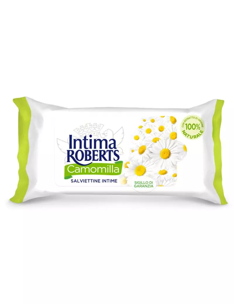 Salviette Intime alla Camomilla Neutro Roberts - R908767 (Conf. 12) Salviette Intime alla Camomilla Neutro Roberts - R908767 (Conf. 12)