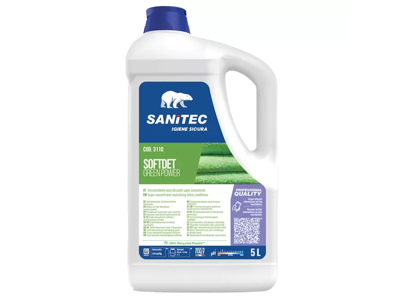 Ammorbidente Softdet Green Power Sanitec - 5 Litri - 3110 (Aloe Vera)