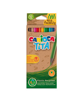 Matite Colorate Tita Eco Family Carioca - 43097 (Assortiti Conf. 12)
