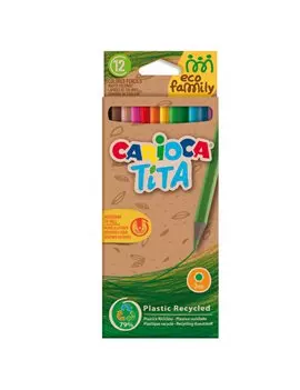 Matite Colorate Tita Eco Family Carioca - 43097 (Assortiti Conf. 12)