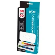 Acquerelli On the Go DOM CWR - con Pennello e Tavolozza - 11475 (Assortiti Conf. 12)