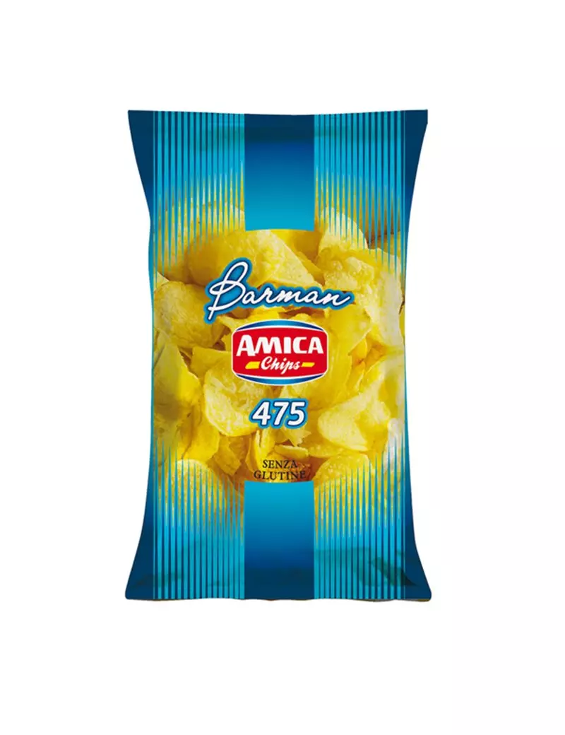 Patatine Amica Chips - 475 g - AMBPC4 (Classiche Conf. 5) Patatine Amica Chips - 475 g - AMBPC4 (Classiche Conf. 5)