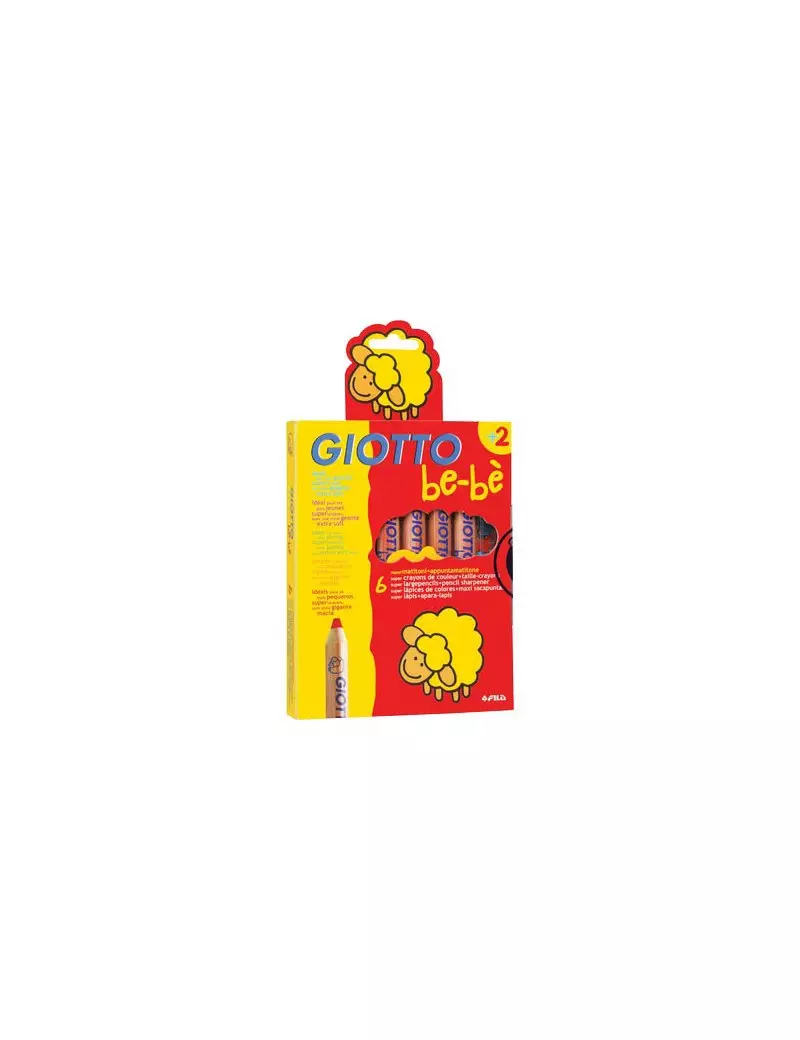 Supermatitoni con Appuntamatitoni Giotto Fila - 7 mm (Assortiti Conf. 6) Supermatitoni con Appuntamatitoni Giotto Fila - 7 mm (Assortiti Conf. 6)