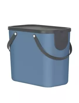 Pattumiera Albula Rotho - 40x23,5x34 cm - 25 Litri - F707533 (Blu Horizon)