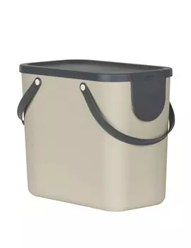 Pattumiera Albula Rotho - 40x23,5x34 cm - 25 Litri - F707534 (Cappuccino)