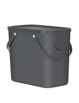Pattumiera Albula Rotho - 40x23,5x34 cm - 25 Litri - F707535 (Grigio Antracite)